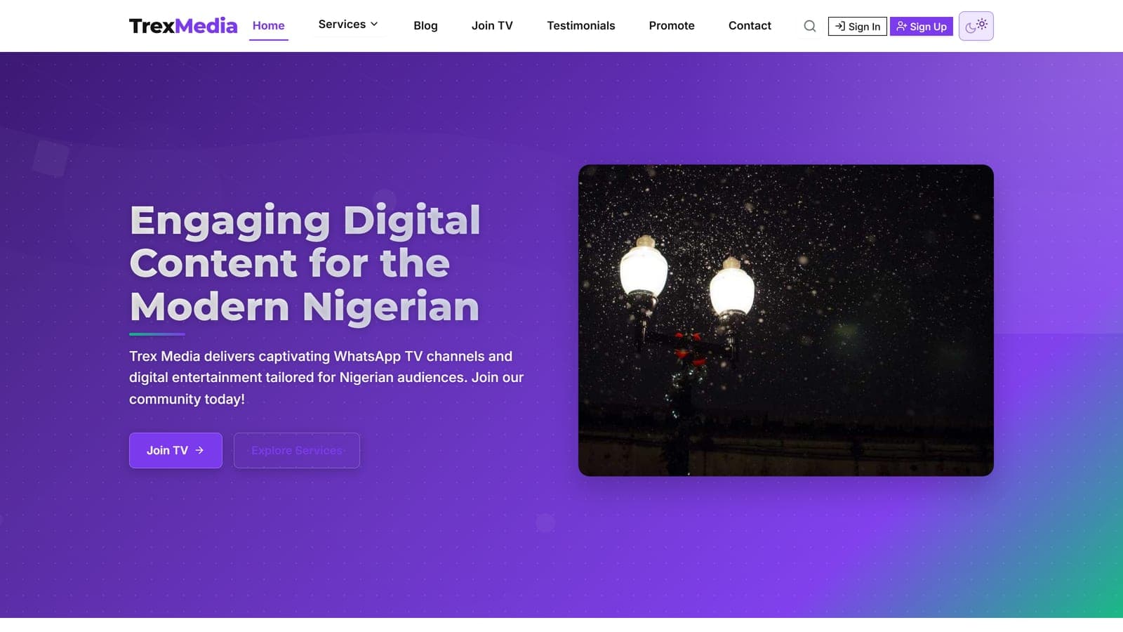 Trex Media — The digital media agency I started as a student. My first company, and the site I built for it.